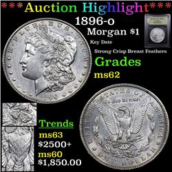 ***Auction Highlight*** 1896-o Morgan Dollar $1 Graded Select Unc By USCG (fc)