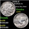 Image 1 : 1926-d Buffalo Nickel 5c Grades Select AU