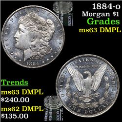 1884-o Morgan Dollar $1 Grades Select Unc DMPL