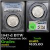 Image 1 : PCGS 1947-d BTW Old Commem Half Dollar 50c Graded ms65 By PCGS