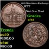 Image 1 : 1835 Merchants Exchange Hard Times Token 1c Grades xf+