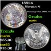 Image 1 : 1881-s Morgan Dollar $1 Grades Choice Unc