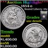 Image 1 : ***Auction Highlight*** 1854-o Seated Liberty Quarter 25c Graded Unc Details By USCG (fc)