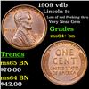 Image 1 : 1909 vdb Lincoln Cent 1c Grades Choice+ Unc BN