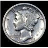 Image 2 : 1918-p Mercury Dime 10c Grades vf+