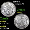 Image 1 : 1898-o Morgan Dollar $1 Grades GEM+ Unc