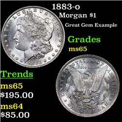 1883-o Morgan Dollar $1 Grades GEM Unc
