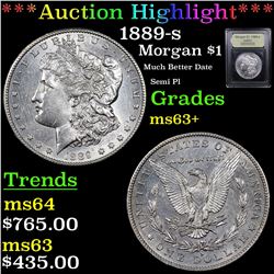 ***Auction Highlight*** 1889-s Morgan Dollar $1 Graded Select+ Unc By USCG (fc)