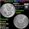 Image 1 : ***Auction Highlight*** 1889-s Morgan Dollar $1 Graded Select+ Unc By USCG (fc)