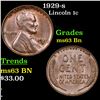 Image 1 : 1929-s Lincoln Cent 1c Grades Select Unc BN