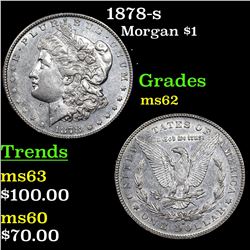 1878-s Morgan Dollar $1 Grades Select Unc