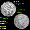 Image 1 : 1878-s Morgan Dollar $1 Grades Select Unc