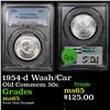 Image 1 : PCGS 1954-d Wash/Car Old Commem Half Dollar 50c Graded ms65 By PCGS
