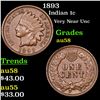 Image 1 : 1893 Indian Cent 1c Grades Choice AU/BU Slider