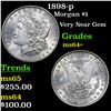 Image 1 : 1898-p Morgan Dollar $1 Grades Choice+ Unc