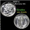 Image 1 : 1937-s Mercury Dime 10c Grades Unc Details