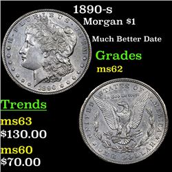 1890-s Morgan Dollar $1 Grades Select Unc