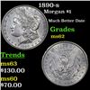 Image 1 : 1890-s Morgan Dollar $1 Grades Select Unc