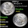 Image 1 : 1889-p Morgan Dollar $1 Grades GEM Unc