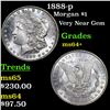 Image 1 : 1888-p Morgan Dollar $1 Grades Choice+ Unc