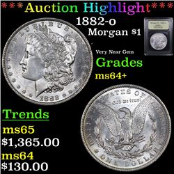 ***Auction Highlight*** 1882-o Morgan Dollar $1 Graded Choice+ Unc By USCG (fc)