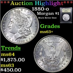 ***Auction Highlight*** 1880-o Morgan Dollar $1 Graded Select+ Unc By USCG (fc)