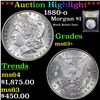 Image 1 : ***Auction Highlight*** 1880-o Morgan Dollar $1 Graded Select+ Unc By USCG (fc)