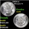 Image 1 : 1904-o Morgan Dollar $1 Grades GEM+ Unc