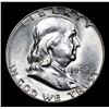 Image 2 : 1952-p Franklin Half Dollar 50c Grades Select+ Unc