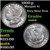 Image 1 : 1900-p Morgan Dollar $1 Grades Choice+ Unc