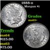 Image 1 : 1888-o Morgan Dollar $1 Grades Select+ Unc