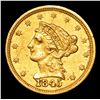 Image 2 : ***Auction Highlight*** 1845-p Gold Liberty Quarter Eagle $2 1/2 Graded BU+ By USCG (fc)