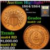 Image 1 : ***Auction Highlight*** 1864/1864 Two Cent Piece 2c Graded Select+ Unc RD By USCG (fc)