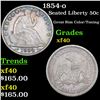 Image 1 : 1854-o Seated Half Dollar 50c Grades xf