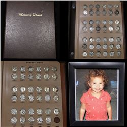 *Auction Highlight* Conplete Mercury Dime Set 77 Coins inc 16-d Consigned By Our Daughter Shayna fc
