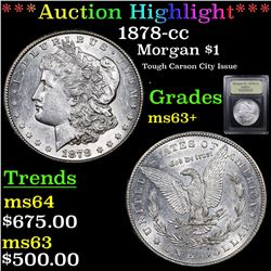***Auction Highlight*** 1878-cc Morgan Dollar $1 Graded Select+ Unc By USCG (fc)