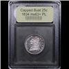 Image 4 : *** Highlight Of The Entire Auction*** 1834 Capped Bust Quarter 25c Graded Select Unc+ PL By USCG (f