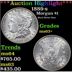 ***Auction Highlight*** 1889-s Morgan Dollar $1 Graded Select+ Unc By USCG (fc)