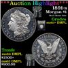 Image 1 : ***Auction Highlight*** 1891-s Morgan Dollar $1 Graded Select Unc+ DMPL By USCG (fc)