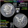 Image 1 : ***Auction Highlight*** 1890-cc Morgan Dollar $1 Graded Unc Details DMPL By USCG (fc)
