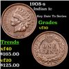 Image 1 : 1908-s Indian Cent 1c Grades vf++