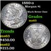 Image 1 : 1880-o Morgan Dollar $1 Grades Select Unc