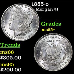 1885-o Morgan Dollar $1 Grades GEM+ Unc