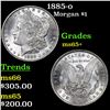Image 1 : 1885-o Morgan Dollar $1 Grades GEM+ Unc
