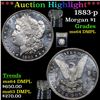 Image 1 : ***Auction Highlight*** 1883-p Morgan Dollar $1 Graded Choice Unc DMPL By USCG (fc)