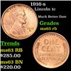 Image 1 : 1916-s Lincoln Cent 1c Grades Select Unc RB