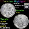 Image 1 : ***Auction Highlight*** 1896-o Morgan Dollar $1 Graded Select Unc By USCG (fc)