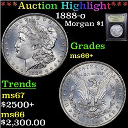 ***Auction Highlight*** 1888-o Morgan Dollar $1 Graded GEM++ Unc By USCG (fc)