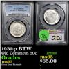 Image 1 : PCGS 1951-p BTW Old Commem Half Dollar 50c Graded ms65 By PCGS
