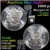 Image 1 : ***Auction Highlight*** 1886-p Morgan Dollar $1 Graded Choice Unc DMPL By USCG (fc)